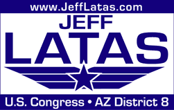 Jeff Latas for Congress logo.